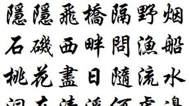 Ý nghĩa của con chữ trong Tiếng Trung phồn thể